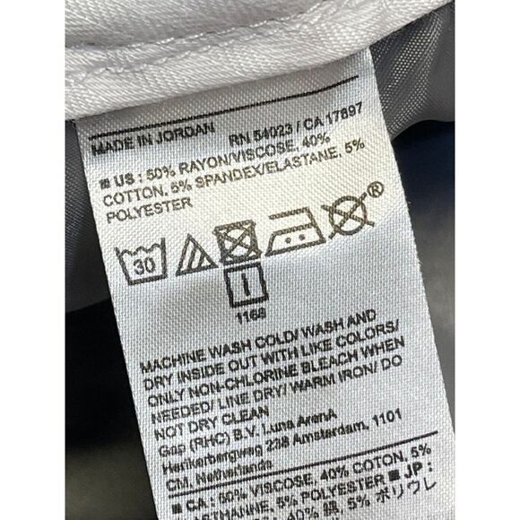 Banana Republic womens sloan straight pants sz 8 gray business casual pants - Picture 12 of 12